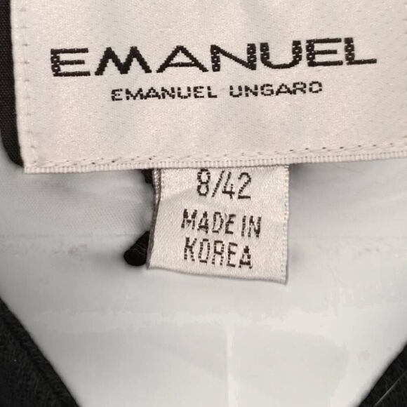 VTG Emmanuel Ungaro Womens Jacket Sz 8 Tailored Long Button Front Wool Royalty - Picture 6 of 11